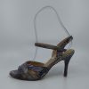 Reptile printed leather follower shoes