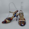 Golden leather follower shoes - Image 2