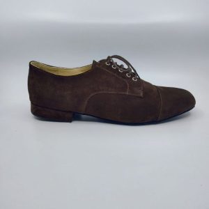 Brown suede tango leader shoes