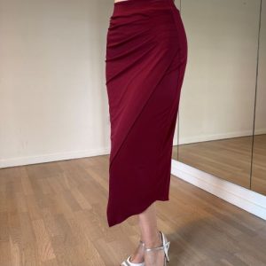 Burgundy Tango Skirt, Caroline by Chique