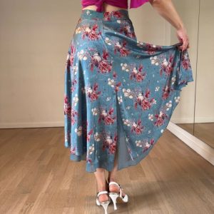 Colourful Satin Tango Skirt, by The Si Dancewear