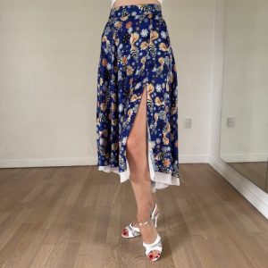 Colourful Satin Tango Skirt, by The Si Dancewear