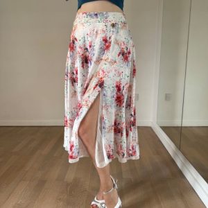 Colourful Satin Tango Skirt, by The Si Dancewear