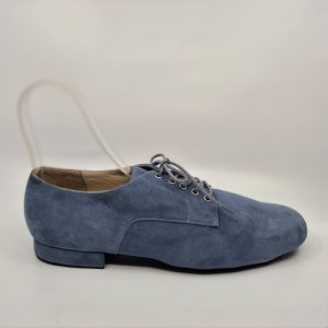 Light blue suede tango leader shoes